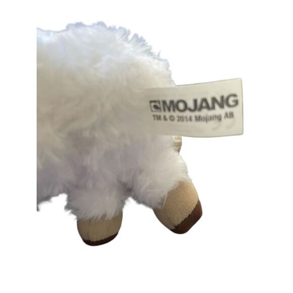 Mojang Jazwares 2014 Minecraft Plush White Sheep Stuffed Animal Toy 6" - Picture 7 of 8